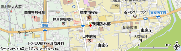 橋本市役所前周辺の地図