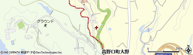 和歌山県橋本市高野口町大野1301周辺の地図