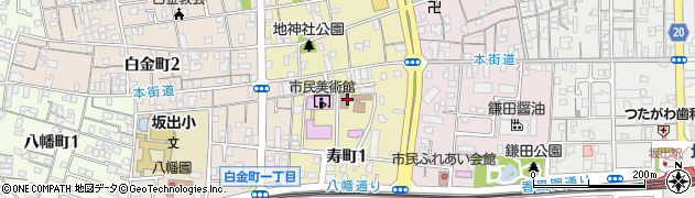 坂出市郷土資料館周辺の地図