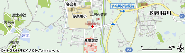 与田病院前周辺の地図