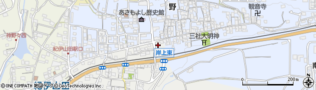 和歌山県橋本市岸上450周辺の地図