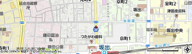 坂出駅前通り(上り)周辺の地図