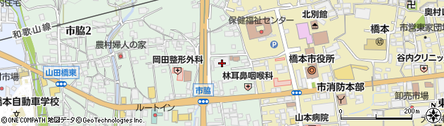 ＪＡ紀北かわかみ橋本周辺の地図