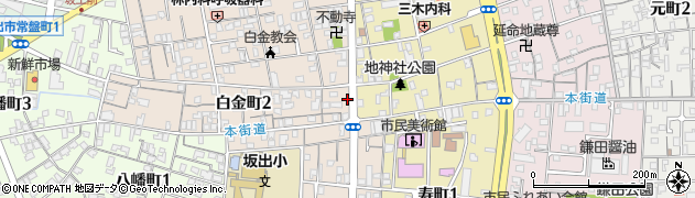 平山美容院周辺の地図