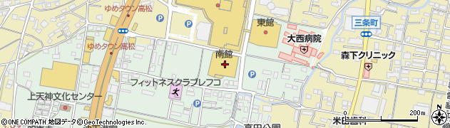 ゆめタウン高松　南館エディオンゆめタウン高松店周辺の地図
