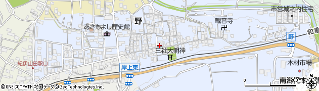 和歌山県橋本市野389周辺の地図