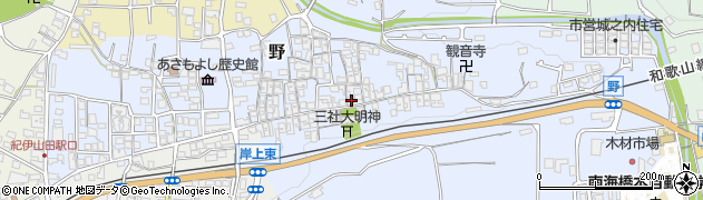 和歌山県橋本市野395周辺の地図