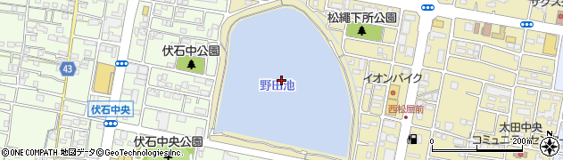野田池周辺の地図