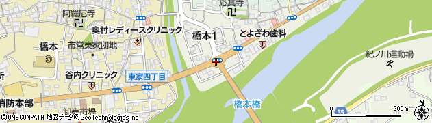 橋本橋周辺の地図