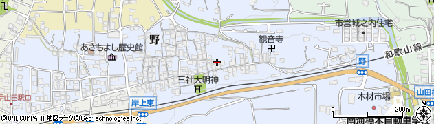 和歌山県橋本市野330周辺の地図