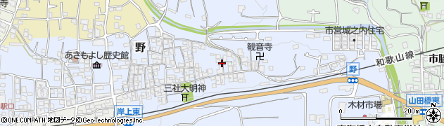 和歌山県橋本市野308周辺の地図