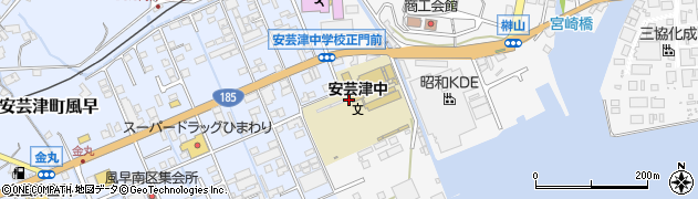 東広島市立安芸津中学校周辺の地図