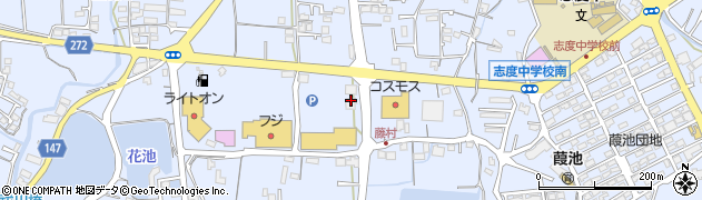 カルビ屋大福 志度店周辺の地図