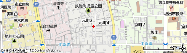 堀井唯男硝子店周辺の地図