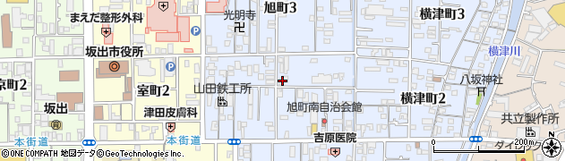 香川県坂出市旭町周辺の地図