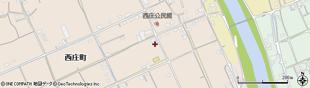 香川県坂出市西庄町周辺の地図