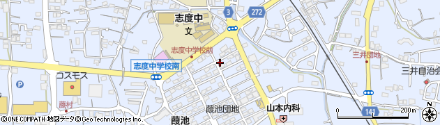 香川県さぬき市志度2214周辺の地図