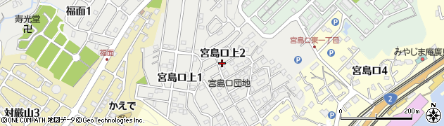 広島県廿日市市宮島口上周辺の地図