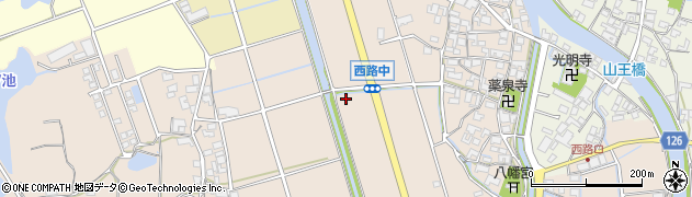 兵庫県南あわじ市松帆西路周辺の地図