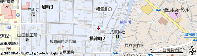 香川県坂出市横津町周辺の地図