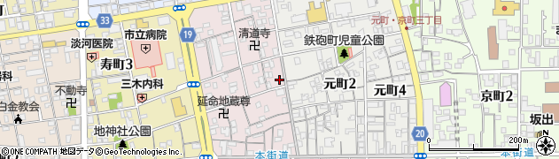 長田フルーツ周辺の地図