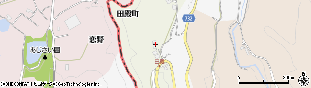 奈良県五條市田殿町27周辺の地図