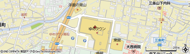 ゆめタウン高松　１Ｆサービスロイヤルハンズ周辺の地図