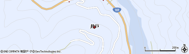 奈良県川上村（吉野郡）井戸周辺の地図