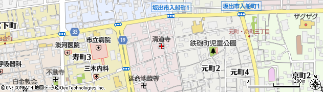 清道寺周辺の地図
