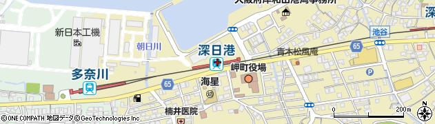 深日港駅周辺の地図