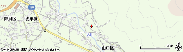 広島県尾道市因島中庄町山口区1276周辺の地図