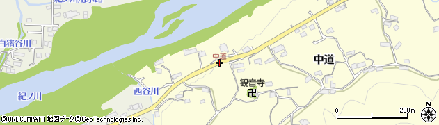 中道周辺の地図