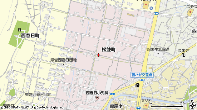 〒761-8052 香川県高松市松並町の地図