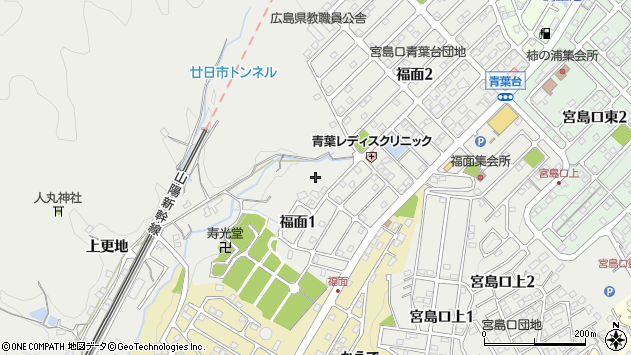 〒739-0401 広島県廿日市市福面の地図