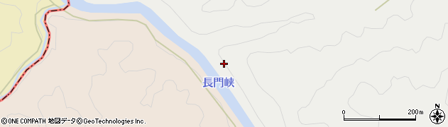 長門峡周辺の地図