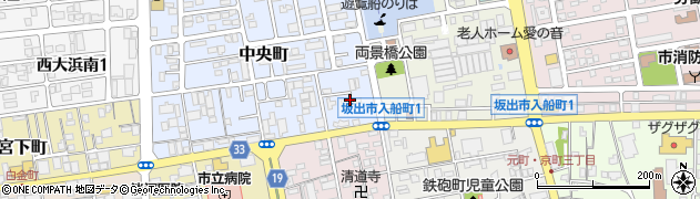 香川県坂出市中央町1周辺の地図