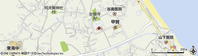 甲賀地区公民館周辺の地図