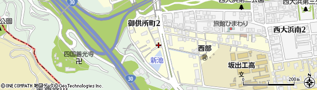 香川県坂出市御供所町周辺の地図