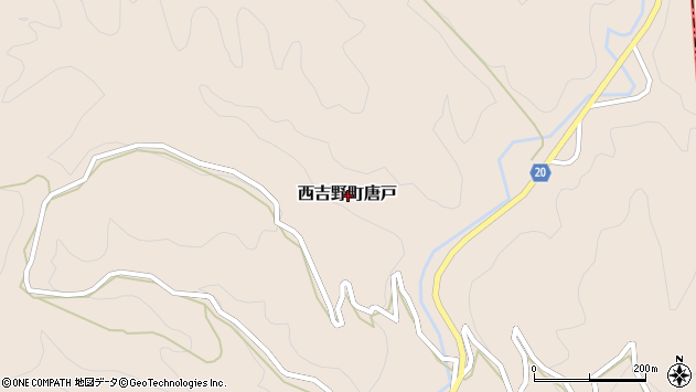 〒638-0651 奈良県五條市西吉野町唐戸の地図