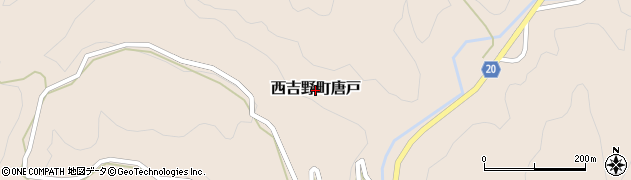 奈良県五條市西吉野町唐戸周辺の地図