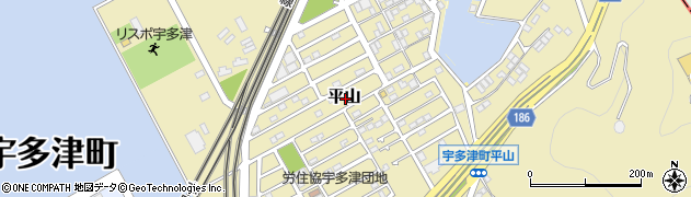 香川県綾歌郡宇多津町平山周辺の地図