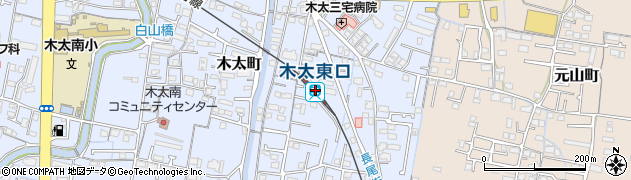 木太東口駅周辺の地図