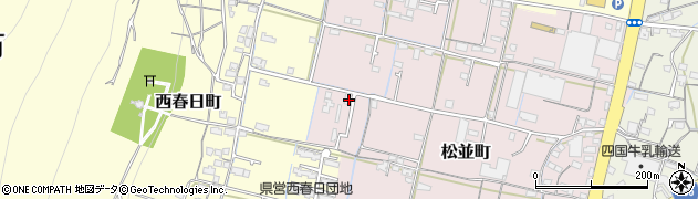 香川県高松市松並町834周辺の地図