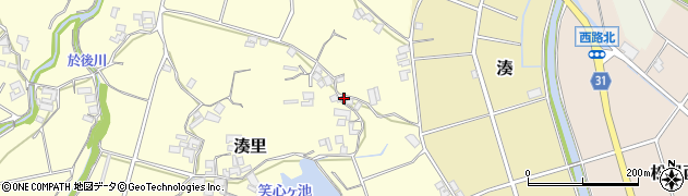 兵庫県南あわじ市湊里387周辺の地図