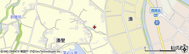 兵庫県南あわじ市湊里268周辺の地図