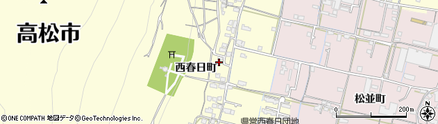 香川県高松市西春日町1244周辺の地図
