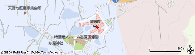 岡病院喫茶周辺の地図