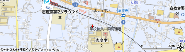 香川県さぬき市志度713周辺の地図