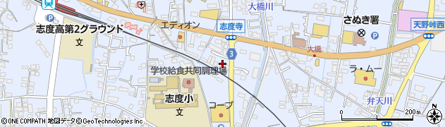 香川県さぬき市志度910周辺の地図