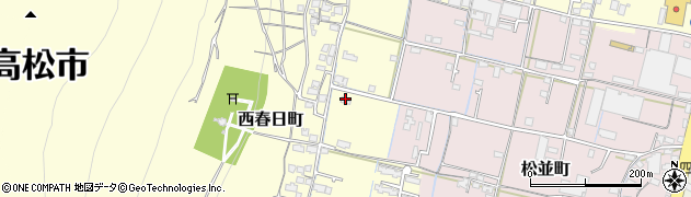 香川県高松市西春日町1209周辺の地図